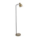 Endon 95465 Mayfield 1lt Floor Matt antique brass plate & matt black 10W LED E27 (Required) - westbasedirect.com