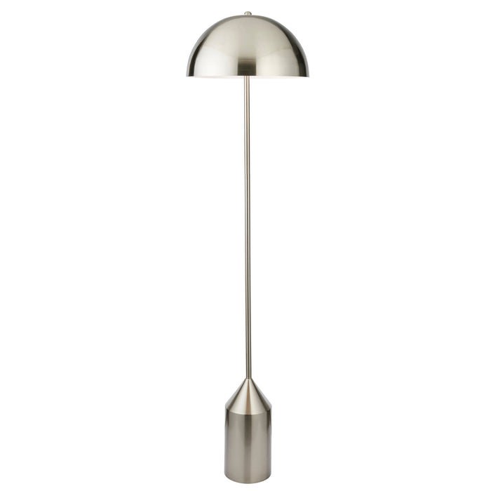 Endon 95468 Nova 1lt Floor Brushed nickel plate 60W E27 GLS (Required) - westbasedirect.com