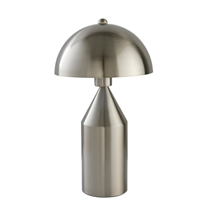 Endon 95469 Nova 1lt Table Brushed nickel plate 10W LED E27 (Required) - westbasedirect.com