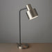 Endon 95470 Mayfield 1lt Table Brushed silver plate finish & matt black 10W LED E27 (Required) - westbasedirect.com