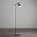 Endon 95471 Mayfield 1lt Floor Brushed silver plate finish & matt black 10W LED E27 (Required) - westbasedirect.com