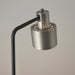 Endon 95471 Mayfield 1lt Floor Brushed silver plate finish & matt black 10W LED E27 (Required) - westbasedirect.com