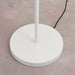 Endon 95474 Gerik 2lt Floor White & aged brass paint 2 x 10W LED E27 (Required) - westbasedirect.com