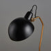 Endon 95478 Largo 1lt Table Satin black & aged brass paint 7W LED E14 (Required) - westbasedirect.com