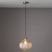 Endon 95480 Livia 1lt Pendant Champagne glass & antique brass plate 10W LED E27 (Required) - westbasedirect.com