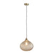 Endon 95480 Livia 1lt Pendant Champagne glass & antique brass plate 10W LED E27 (Required) - westbasedirect.com