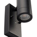 Saxby 95555 Palin photocell IP44 7W Matt black paint & clear glass 2 x 7W LED GU10 (Required) - westbasedirect.com