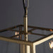 Endon 95835 Hurst 1lt Pendant Matt antique brass plate & clear glass 10W LED E27 (Required) - westbasedirect.com