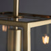 Endon 95835 Hurst 1lt Pendant Matt antique brass plate & clear glass 10W LED E27 (Required) - westbasedirect.com