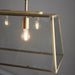 Endon 95836 Hurst 3lt Pendant Matt antique brass plate & clear glass 3 x 10W LED E27 (Required) - westbasedirect.com