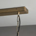 Endon 95836 Hurst 3lt Pendant Matt antique brass plate & clear glass 3 x 10W LED E27 (Required) - westbasedirect.com