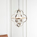 Endon 95853 Barton 4lt Pendant Bright nickel plate & clear faceted acrylic 4 x 6W LED E14 (Required) - westbasedirect.com