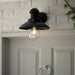 Endon 95982 Hereford 1lt Wall Matt black & clear glass 10W LED E27 (Required) - westbasedirect.com