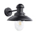 Endon 95982 Hereford 1lt Wall Matt black & clear glass 10W LED E27 (Required) - westbasedirect.com