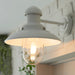 Endon 95983 Hereford 1lt Wall Gloss stone & clear glass 10W LED E27 (Required) - westbasedirect.com