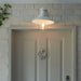 Endon 95983 Hereford 1lt Wall Gloss stone & clear glass 10W LED E27 (Required) - westbasedirect.com