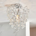 Endon 95987 Alisona 1lt Flush Chrome plate & clear crystal glass 10W LED E27 (Required) - westbasedirect.com