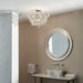 Endon 95989 Alisona 4lt Flush Chrome plate & clear crystal glass 4 x 3W LED G9 (Required) - westbasedirect.com