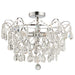 Endon 95989 Alisona 4lt Flush Chrome plate & clear crystal glass 4 x 3W LED G9 (Required) - westbasedirect.com