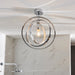 Endon 96000 Merola 1lt Semi flush Chrome plate & clear faceted acrylic 10W LED E27 (Required) - westbasedirect.com