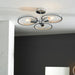 Endon 96001 Merola 3lt Semi flush Chrome plate & clear faceted acrylic 3 x 10W LED E27 (Required) - westbasedirect.com