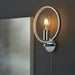 Endon 96002 Merola 1lt Wall Chrome plate & clear faceted acrylic 10W LED E27 (Required) - westbasedirect.com