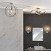 Endon 96002 Merola 1lt Wall Chrome plate & clear faceted acrylic 10W LED E27 (Required) - westbasedirect.com