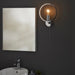 Endon 96002 Merola 1lt Wall Chrome plate & clear faceted acrylic 10W LED E27 (Required) - westbasedirect.com