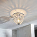 Endon 96005 Iona 1lt Flush Chrome plate & clear crystal glass 10W LED E27 (Required) - westbasedirect.com