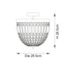 Endon 96005 Iona 1lt Flush Chrome plate & clear crystal glass 10W LED E27 (Required) - westbasedirect.com