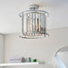 Endon 96022 Hamilton 3lt Semi flush Chrome plate & clear crystal glass 3 x 3W LED G9 (Required) - westbasedirect.com