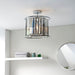 Endon 96022 Hamilton 3lt Semi flush Chrome plate & clear crystal glass 3 x 3W LED G9 (Required) - westbasedirect.com