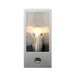 Endon 96088 Oxford PIR 1lt Wall Brushed stainless steel & clear glass 10W LED E27 (Required) - westbasedirect.com