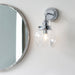 Endon 96129 Cheswick 1lt Wall Chrome plate & clear glass 7W LED E14 (Required) - westbasedirect.com