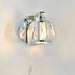 Endon 96135 Ria 1lt Wall Chrome plate & clear crystal glass 3W LED G9 (Required) - westbasedirect.com