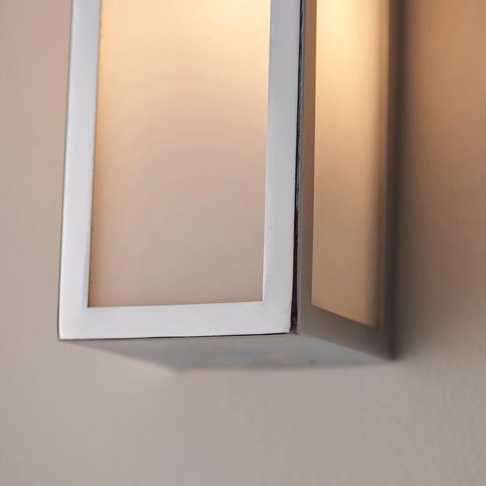 Endon 96137 Newham 2lt Wall Chrome plate & frosted glass 2 x 3W LED G9 (Required) - westbasedirect.com