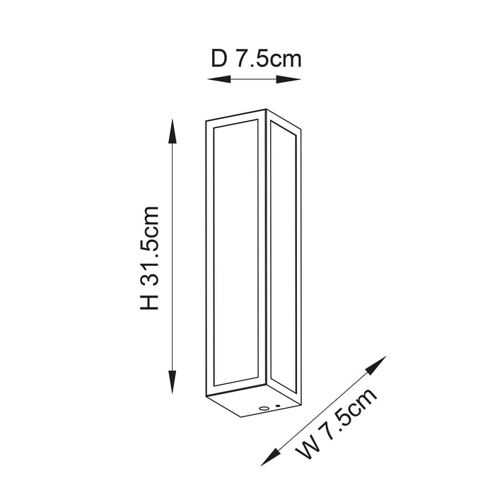 Endon 96137 Newham 2lt Wall Chrome plate & frosted glass 2 x 3W LED G9 (Required) - westbasedirect.com