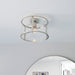 Endon 96150 Hopton 1lt Flush Bright nickel plate & clear glass 10W LED E27 (Required) - westbasedirect.com