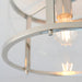 Endon 96150 Hopton 1lt Flush Bright nickel plate & clear glass 10W LED E27 (Required) - westbasedirect.com