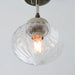 Endon 96169 Addington 1lt Semi flush Bright nickel plate & clear ribbed glass 10W LED E27 (Required) - westbasedirect.com