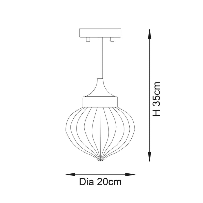 Endon 96169 Addington 1lt Semi flush Bright nickel plate & clear ribbed glass 10W LED E27 (Required) - westbasedirect.com