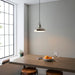 Endon 96175 Crofton 1lt Pendant Bright nickel plate 10W LED E27 (Required) - westbasedirect.com