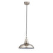 Endon 96175 Crofton 1lt Pendant Bright nickel plate 10W LED E27 (Required) - westbasedirect.com