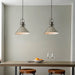 Endon 96178 Brampton 1lt Pendant Bright nickel plate & gloss white 10W LED E27 (Required) - westbasedirect.com