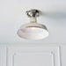 Endon 96181 Darton 1lt Semi flush Bright nickel plate 10W LED E27 (Required) - westbasedirect.com