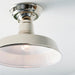 Endon 96181 Darton 1lt Semi flush Bright nickel plate 10W LED E27 (Required) - westbasedirect.com