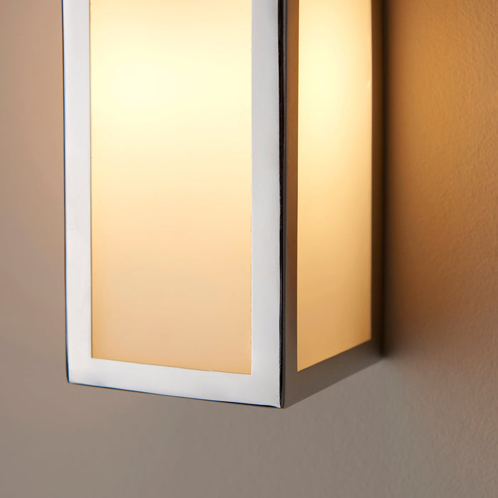 Endon 96219 Newham 1lt Wall Chrome plate & frosted glass 3W LED G9 (Required) - westbasedirect.com