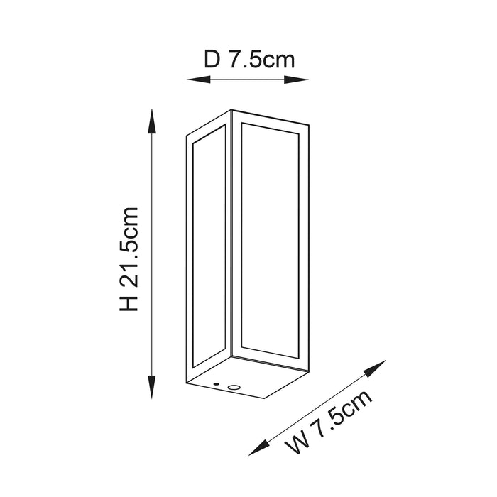 Endon 96219 Newham 1lt Wall Chrome plate & frosted glass 3W LED G9 (Required) - westbasedirect.com