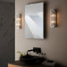 Endon 96220 Newham 2lt Wall Chrome plate & clear ribbed glass 2 x 3W LED G9 (Required) - westbasedirect.com