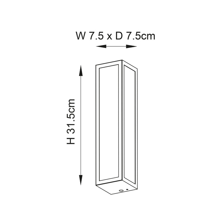 Endon 96220 Newham 2lt Wall Chrome plate & clear ribbed glass 2 x 3W LED G9 (Required) - westbasedirect.com